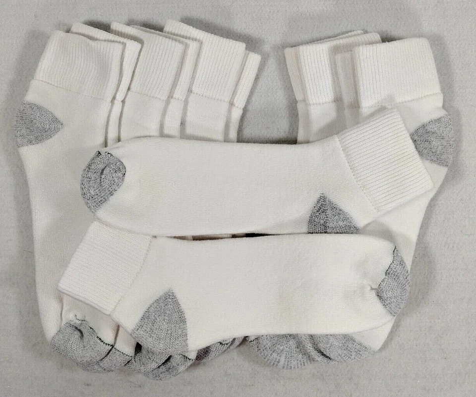 Calcetines de cuarto Burlington para hombre 80 % algodón Comfort Power (paquete de 6) 10-13 blancos Foto 2 de 4