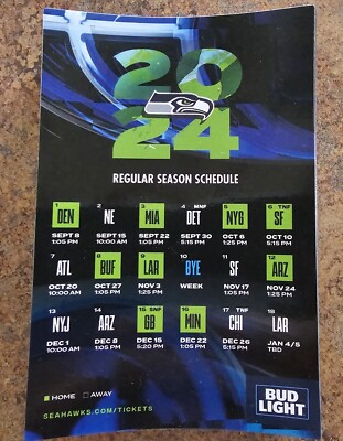 Schedule What Station Seahawks Game 2024 Seahawks Schedule