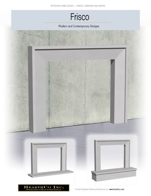 Frisco Cast Stone Fireplace Mantel Mantle Surround Ebay