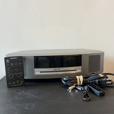 Bose Wave Music System CD Player AM/FM Radio  Titanium Silver - REFURBISHED