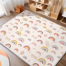 XL Baby Play Mat, 79 X 71 Extra Large , Mats for Floor, Waterproof, Anti-Slip