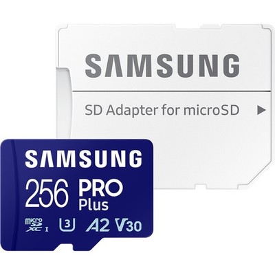 Samsung PRO Plus 256 GB microSDXC (2023), Speicherkarte, blau
