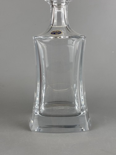 Bohemia Kristallglas Karaffe 0,7L Whisky Likör Karaffe Vintage Czech Republic - Bild 2 von 8