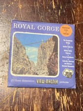 View Master Sawyer's Vacationland Series Colorado Royal Gorge Packet Reels 1947
