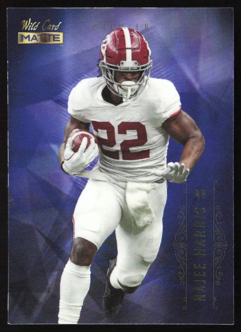 2021 Wild Card Matte White Ice Blue Najee Harris Rookie #MBC-9 BB2-2