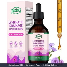 Lymphatic Drainage Drops Organic Lymphatic Cleanse Immune Support Supplement