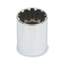 PROTO J4708SPL Socket, Steel, Chrome, 1/4 in 1TEJ4