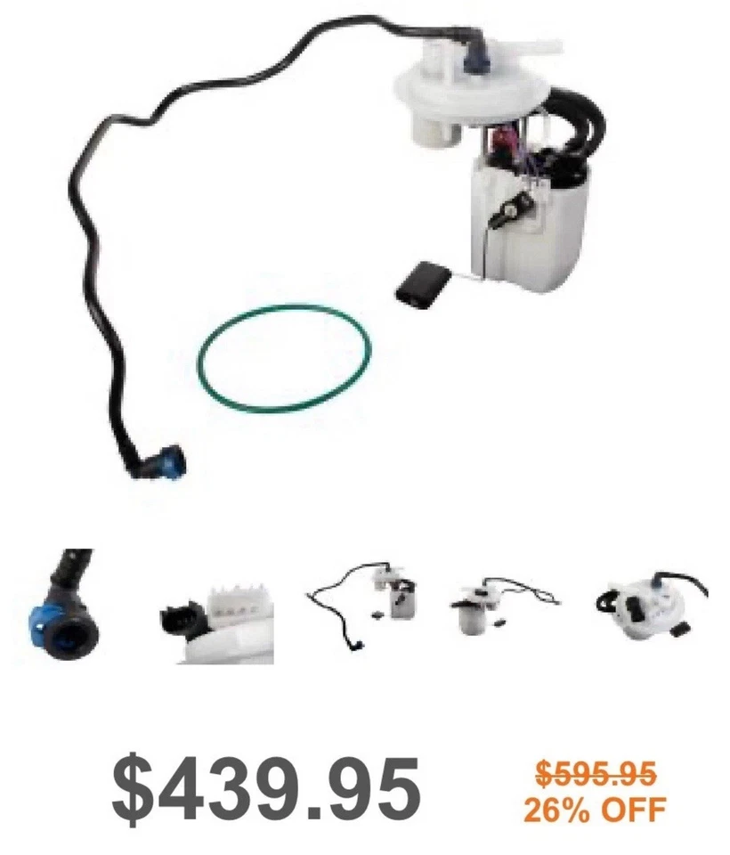 Bomba de combustible eléctrica de gasolina FG1293 Delphi para Chevy Chevrolet Malibu Pontiac G6 Aura Foto 2 de 4