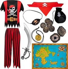 Spooktacular Creations Party Halloween Kids Pirate Costume Set