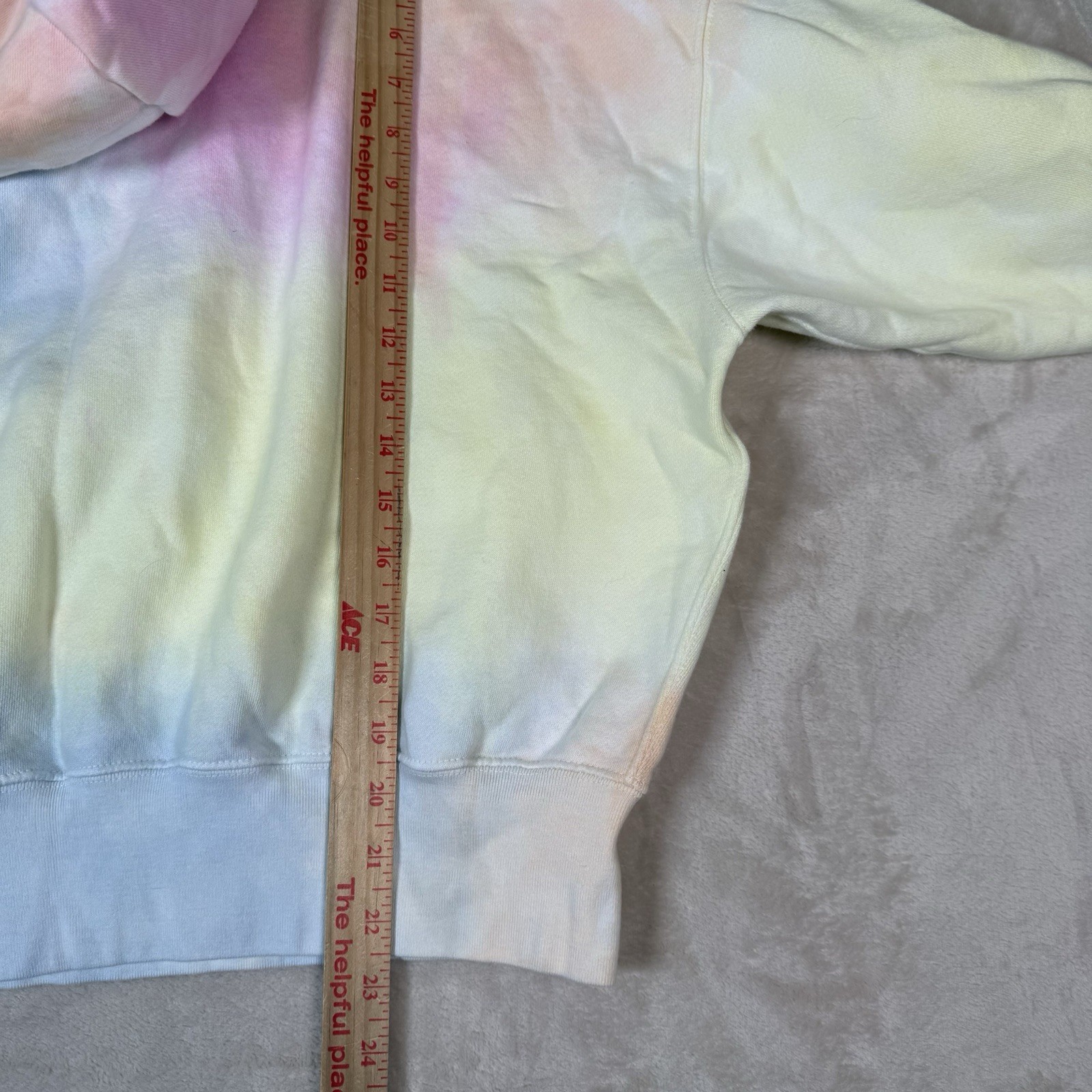 Polo Ralph Lauren Womens Hoodie Multicolor Size L Tie Dye Fleece Sweatshirt thumbnail 7