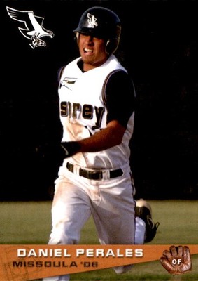 2006 Missoula Osprey Grandstand #33 Daniel Perales Orange California CA Card