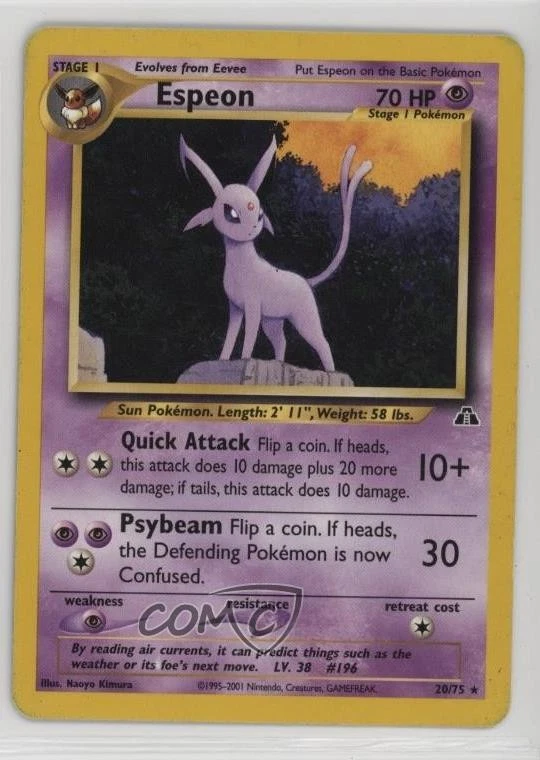 Espeon Pokemon Neo Discovery #20 2001