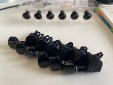 GOTOH SG381 Standard Black Guitar Pegs 6 Rows L Used