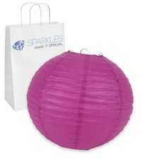 25 pcs 10" inch Chinese Paper Lantern - Fuchsia - Wedding Party Event qs