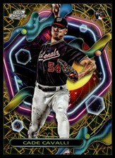2023 Topps Cosmic Chrome CADE CAVALLI GOLD INTERSTELLAR REFRACTOR /50 RC #199