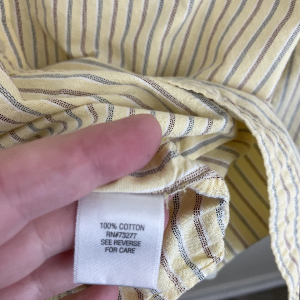 Sonoma Shirt Mens XLT Tall XL Multicolor Striped Long Sleeve Button Down Cotton - Image 4 of 4