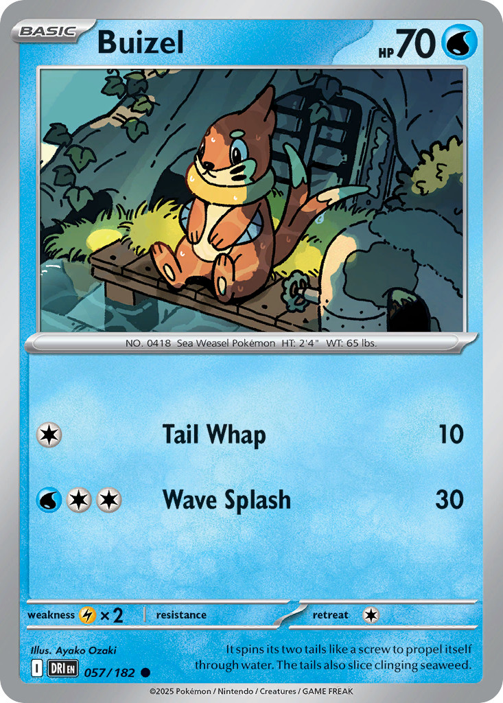Buizel 057/182 ~ Common English Near Mint