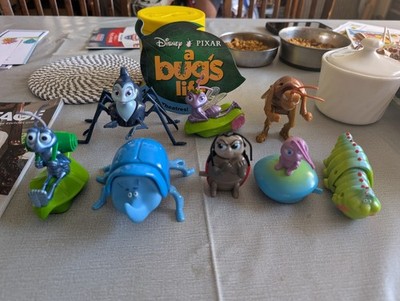 Disney A Bugs Life 1998: McDonald's Complete Set of Eight Vintage Kids Meal Toys