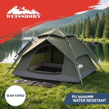 Weisshorn 2 Person Camping Tent Automatic Pop Up Water Repellent Shade Outdoor