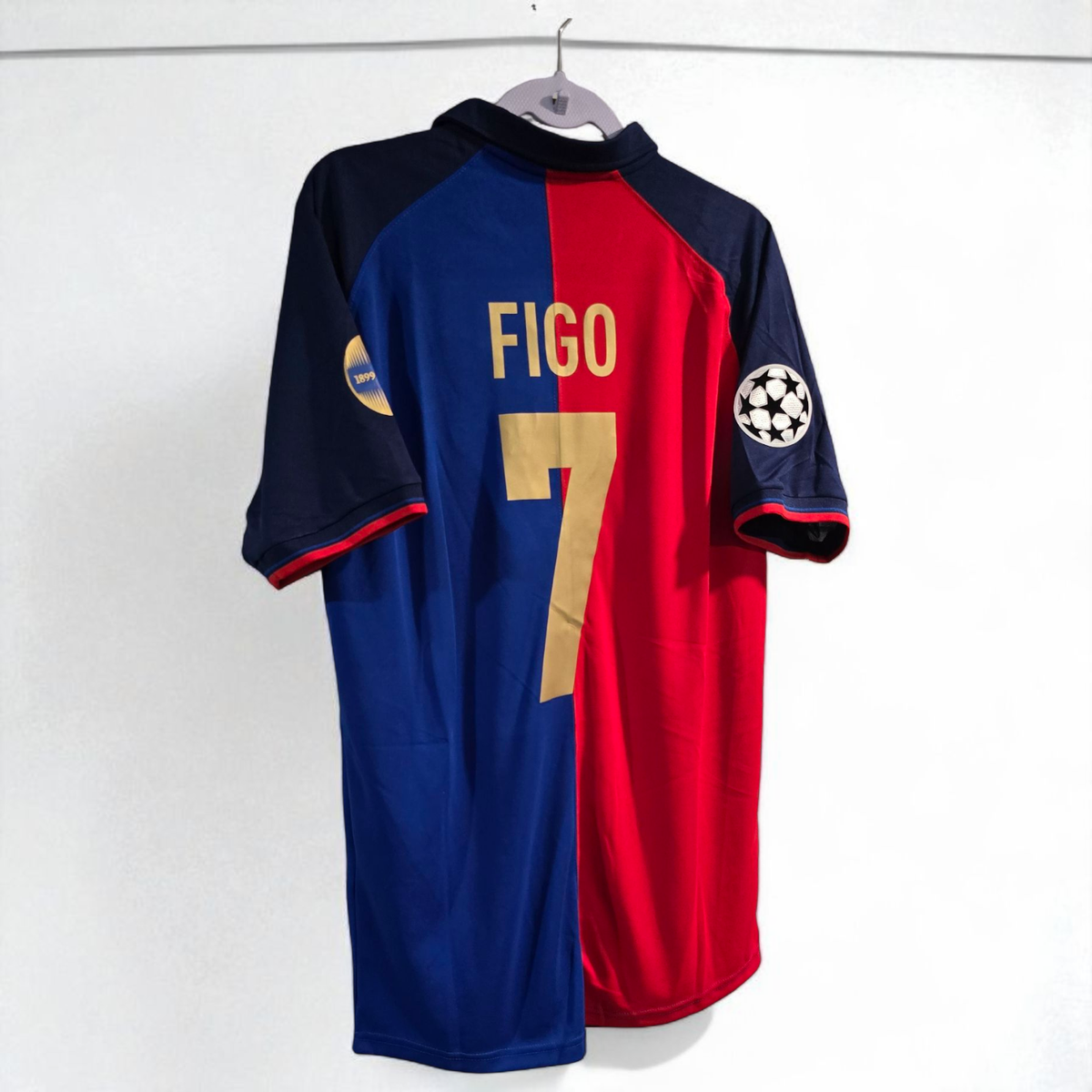 Barcelona FC Home - UEFA Champion League 99/00 - FIGO # 7 - XL