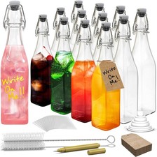 17 Oz Swing Glass Bottles with Airtight Lid Flip Glass Bottle with Stopper