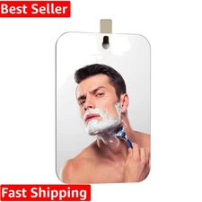 Deluxe Fogless Shower Mirror 11x7.48 in - Elegant Anti-Fog Shaving Solution
