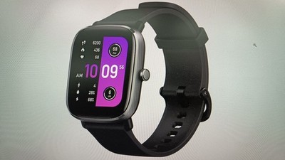 SW-0257 Amazfit GTS 2 Mini meteor Smartwatch  black 43mm 1.55 '' AMOLED D. B-WARE