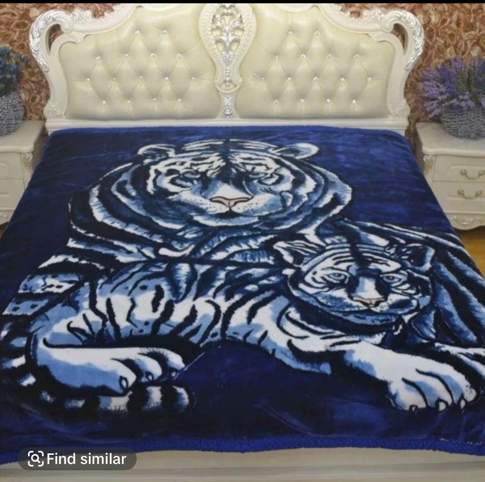 Luxury Soft Plush Blanket Queen/King Size – Animal Printed Warm Bed Cover Throw - Image 4 of 4