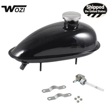 2L Gas Tank with Cap & Petcock Fits 49cc 60cc 80cc Motorized Bicycle Engines