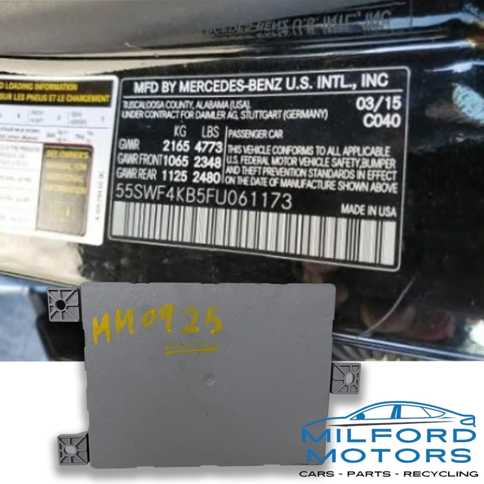 Модуль управления шасси монтируется на багажник подходит для 2015 Mercedes-Benz C300 C400 C63 2,0 л - Изображение 4 из 4