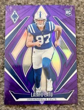 2024 Panini Phoenix - Rookies Laiatu Latu #217 Purple (RC) Indianapolis Colts