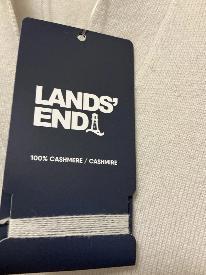 Lands' End Collared Long Sleeve Cashmere Jumper Size Xl New With Tags. - Image 4 of 4