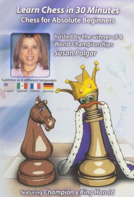 Learn Chess in 30 Minutes: Chess for Absolute Beginners - - dvd - Good