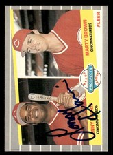 1989 Fleer Baseball #645 Prospects (Lenny Harris) Signed Autograph (no COA) *d4