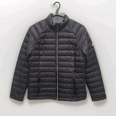 ASICS Women s Down Puffer Jacket M - Black 90/10 Duck Down Lightweight Coat