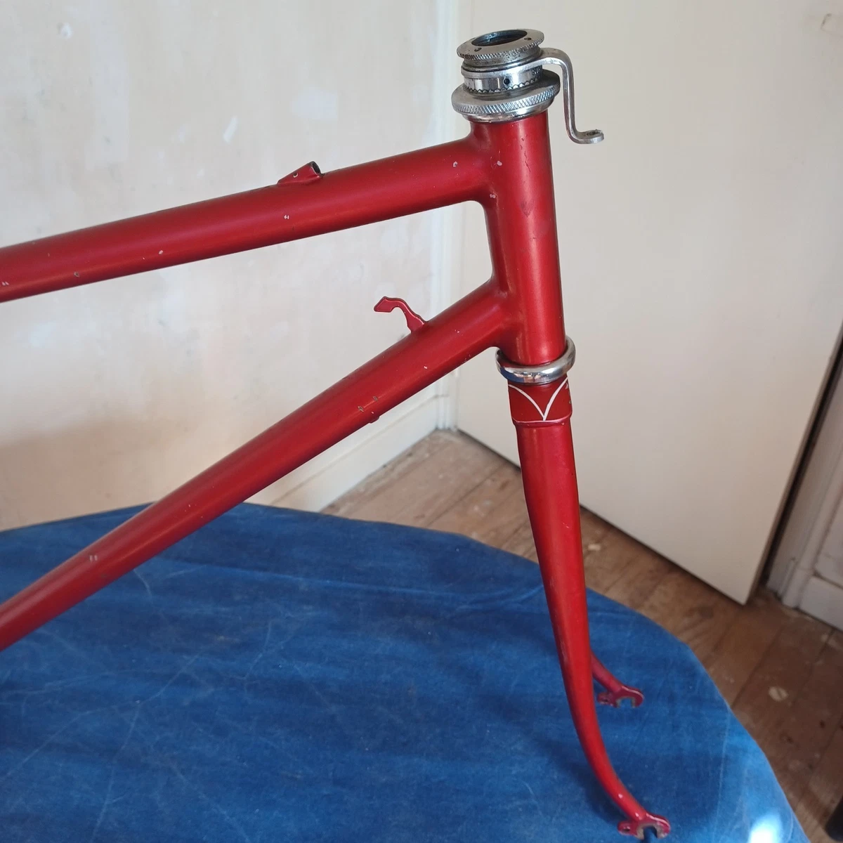 Ancen cadre de vélo de course pédaler Stronglght,déralleur Smplex