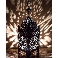 Lanterne Marocaine Orientale En Métal Vintage Pour Jardin