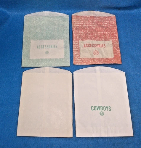 Marx original playset colored and labeled bags X 4 all very good-excellent