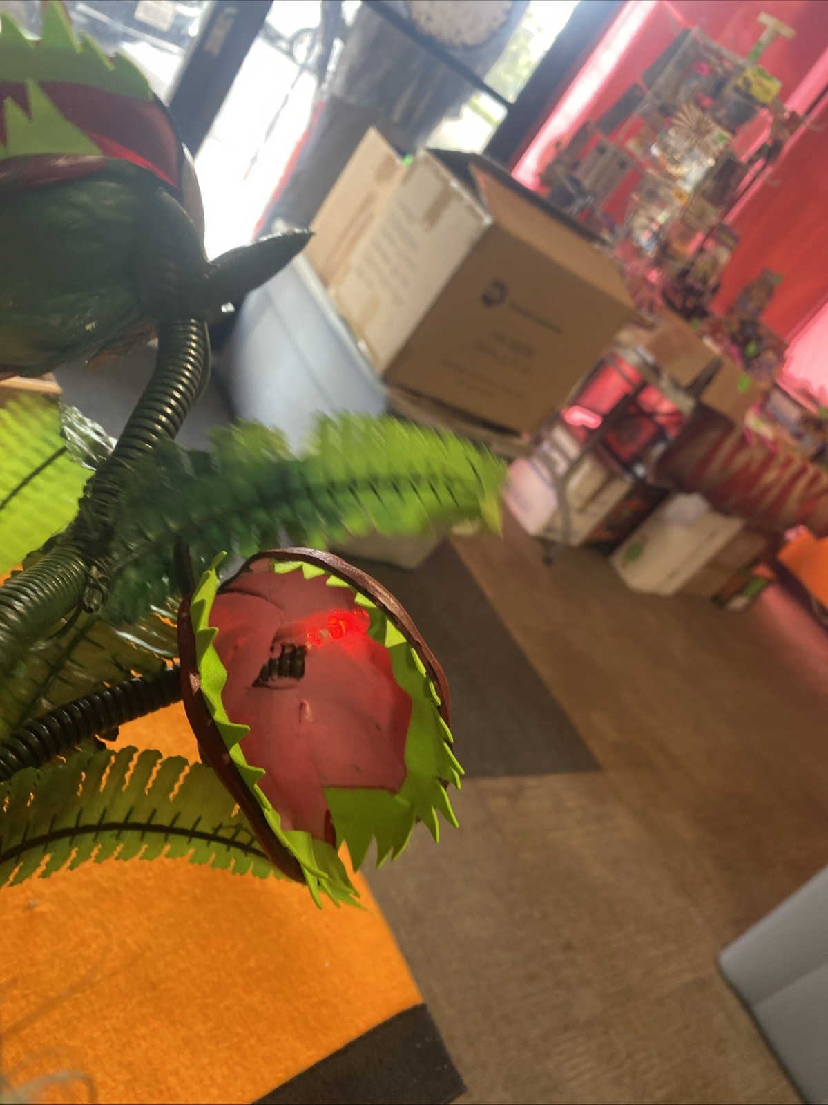 Halloween Prop Animated Venus Flytrap. Retired Plant Prop. New. Scary Sounds Too