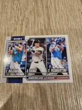 2026 Topps #211 American League Leaders RBI (Raleigh / Judge / Pasquantino)