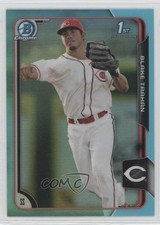 2015 Bowman Draft Chrome Sky Blue Refractor Blake Trahan #43 y5m