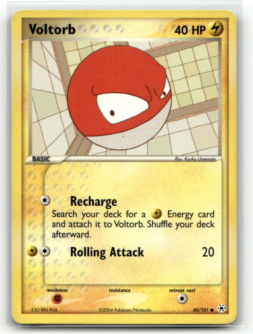Voltorb 80/101 Common EX Hidden Legends Pokemon EN LP