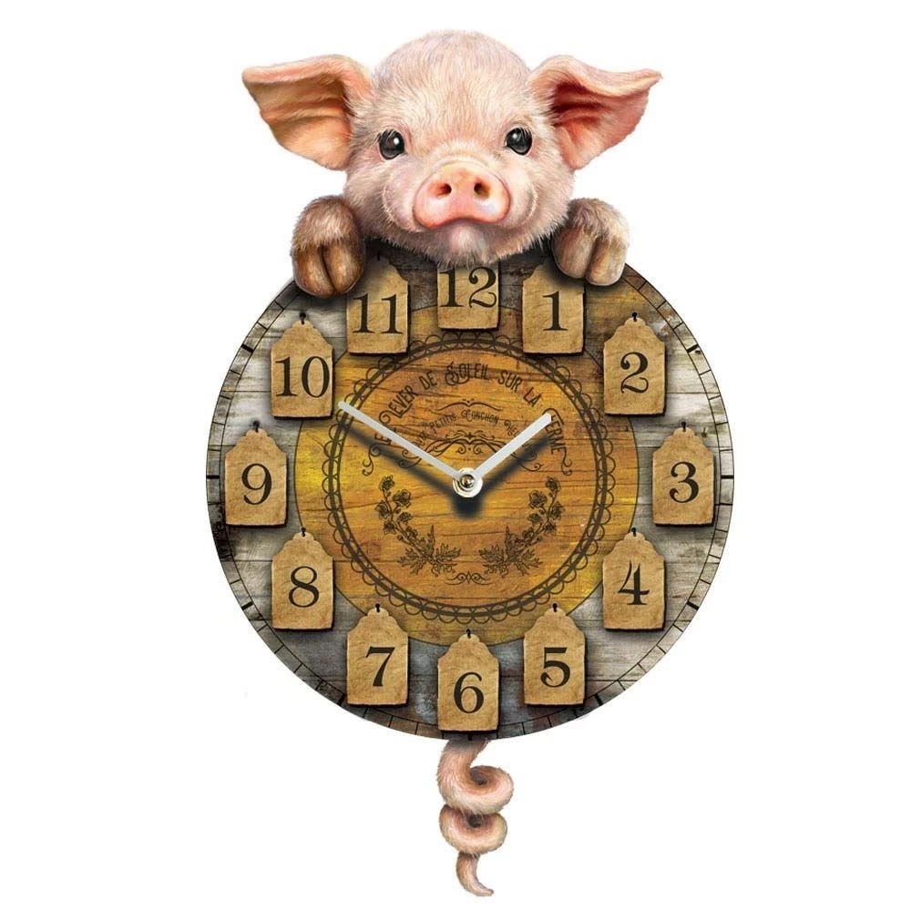 Nemesis Now Piggin' Tickin' Pig Pendulum Clock