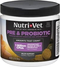 Nutri Vet Pre  Probiotics for Dogs 120 Soft Chews Digestive Support