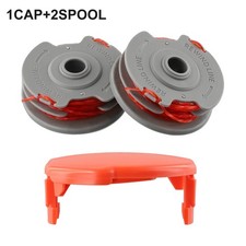 2x Spools,1x Spool Cap For Flymo Contour 500 700 Power Plus String Trimmer Parts