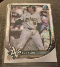 NICK KURTZ 2025 BOWMAN CHROME ROOKIE MEGA REFRACTOR #93 ATHLETICS