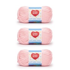 Red Heart Soft Baby Steps Yarn Baby Pink 3 Pack 100 Acrylic For Knitting Crochet