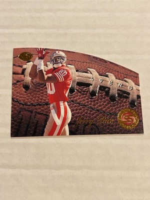 1996 LEAF JERRY RICE STATISTICAL STANDOUTS 1912/2500 DIE CUT 49ERS SP G3