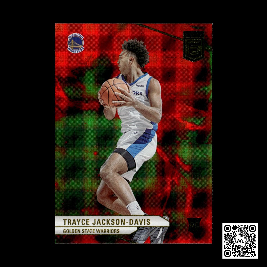 2023-24 Donruss Elite #247 Trayce Jackson-Davis INL Hyper Red and Green