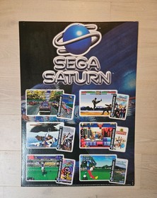 RARE Sega Saturn Store Display Sign Promo Item 1995